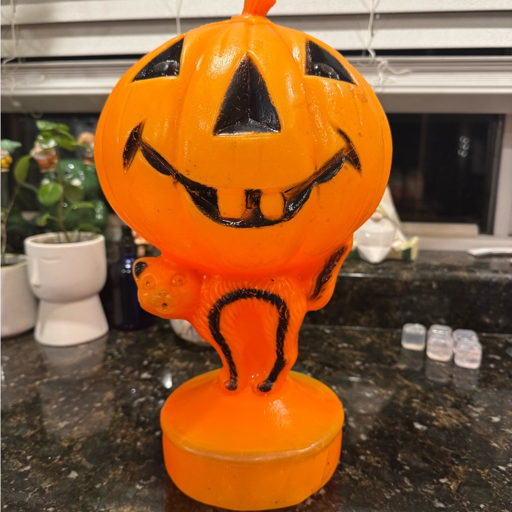 Vintage Halloween Pumpkin Blowmold